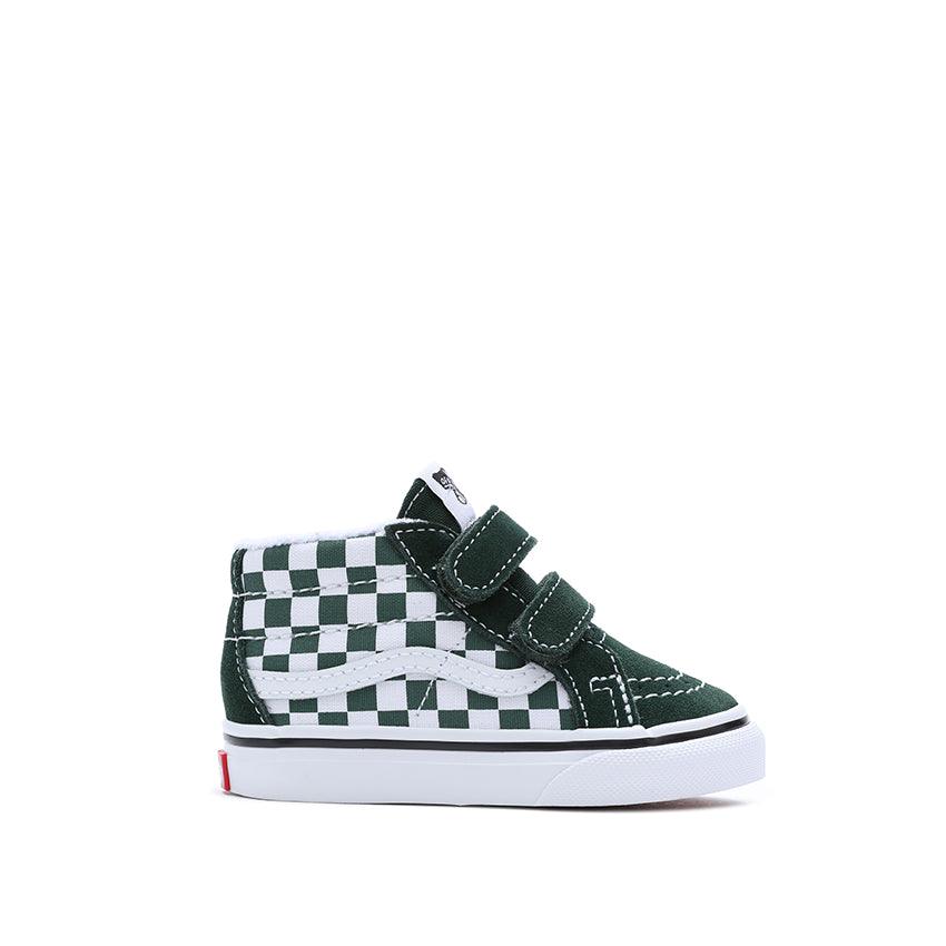Sneakers Vans Bambino Sk8-Mid Reissue Checkboard Verde
