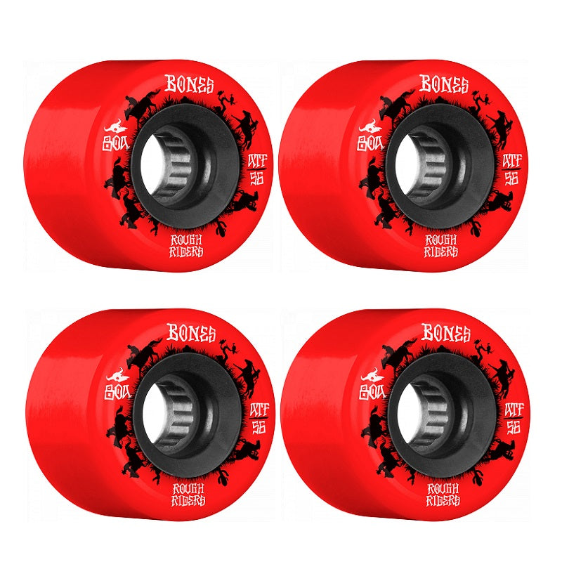 Ruote Skate Bones Rough Rider Runners 59mm Rosso