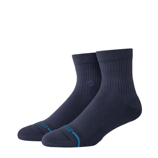 Calzini Stance Icon Quarter 3 Pack Blu
