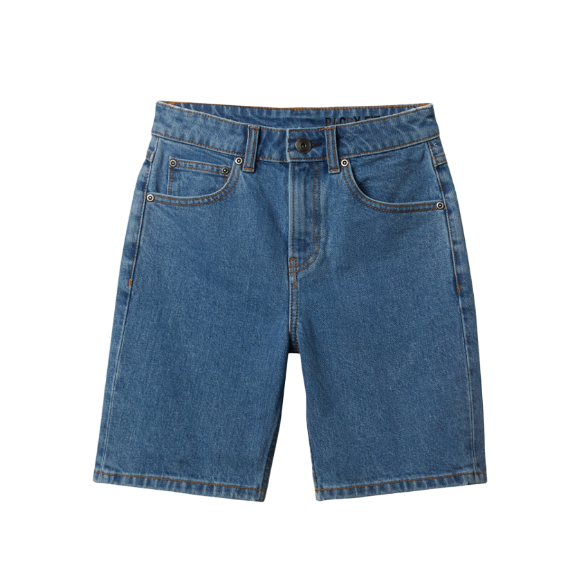 Bermuda Quiksilver Bambino Saturn Baggy Jeans Shorts Denim