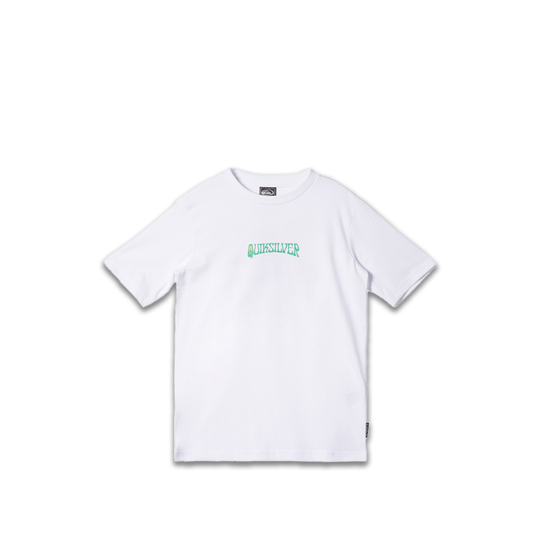 T-Shirt Quiksilver Bambino Island Sunrise Boe Tee Bianco