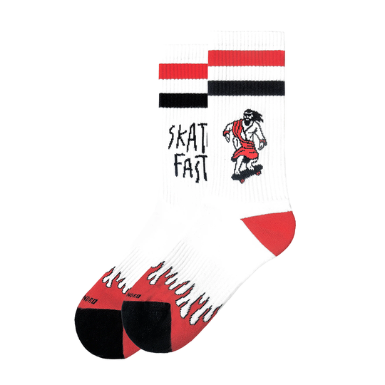 Calzini American Socks Skate Fast Bianco