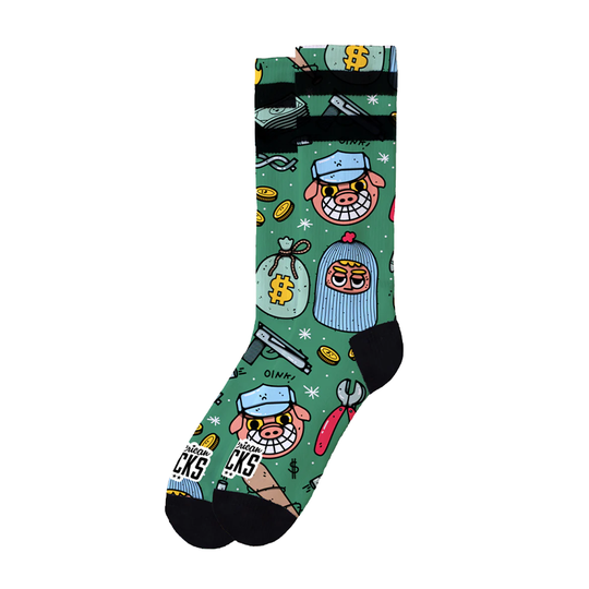 Calzini American Socks Heist Havoc Verde