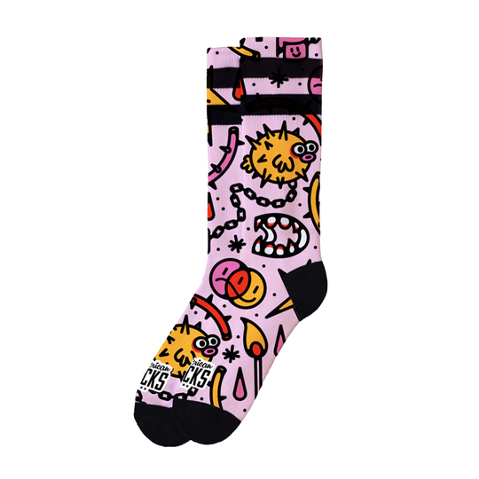 Calzini American Socks Blowfish Rosa