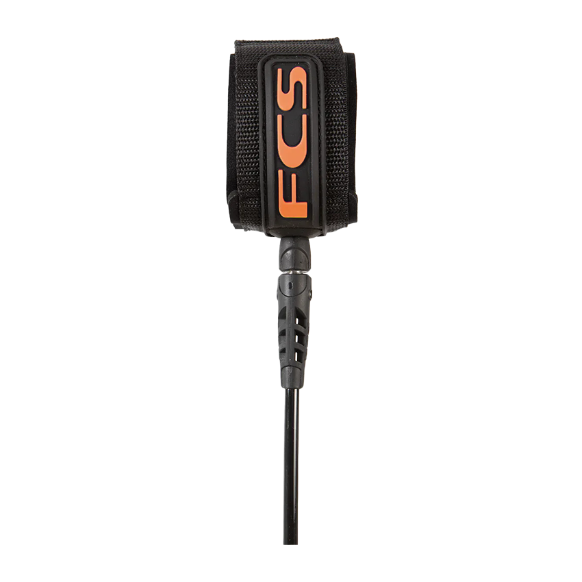 Leash Surf FCS All Round Classic 7’ Nero/Arancione