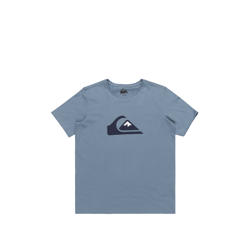 T-Shirt Quiksilver Bambino Comp Logo Tee Blu
