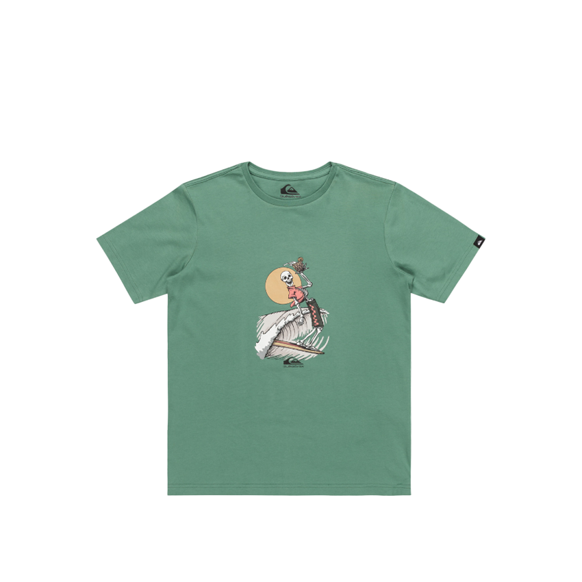 T-Shirt Quiksilver Bambino Neverending Surf Tee Verde