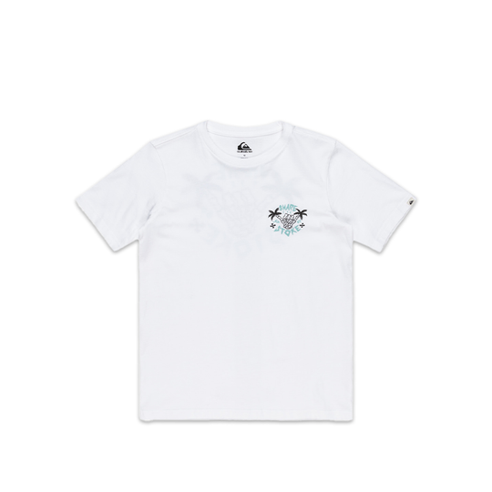 T-Shirt Bambino Quiksilver EV Share The Stoke Tee Bianco