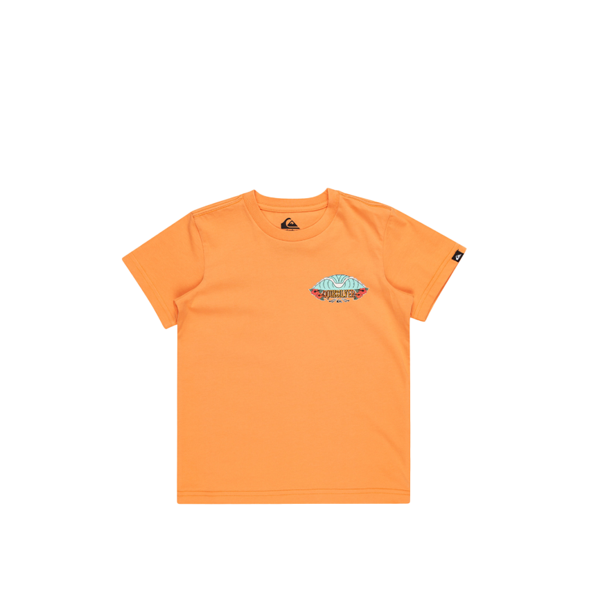 T-Shirt Quiksilver Bambino Tropical Fade Tee Arancione