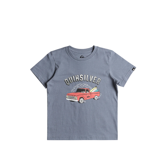 T-shirt Bambino Quiksilver Burnin Out SS Blu