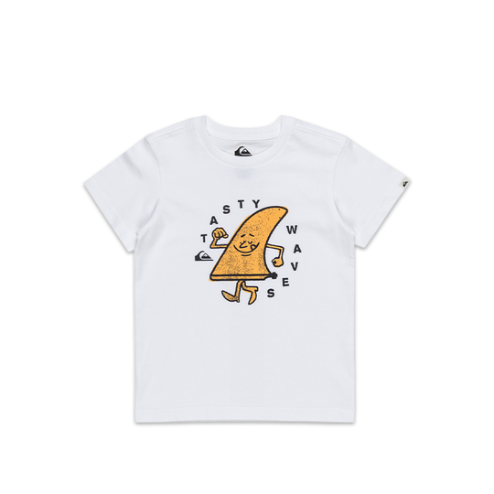 T-Shirt Bambino Quiksilver Tasty Waves Tee Bianco