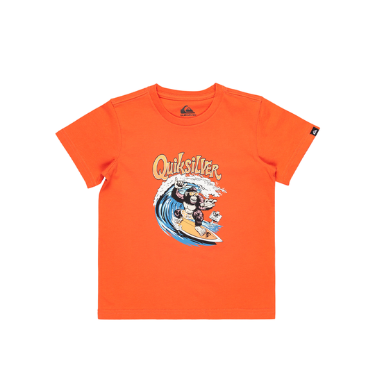 T-Shirt Bambino Quiksilver Kong Story Tee Arancione
