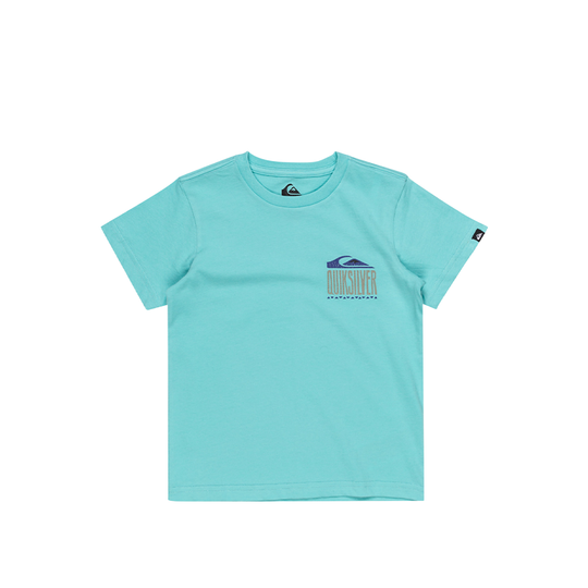 T-Shirt Bambino Quiksilver World Force Tee Celeste