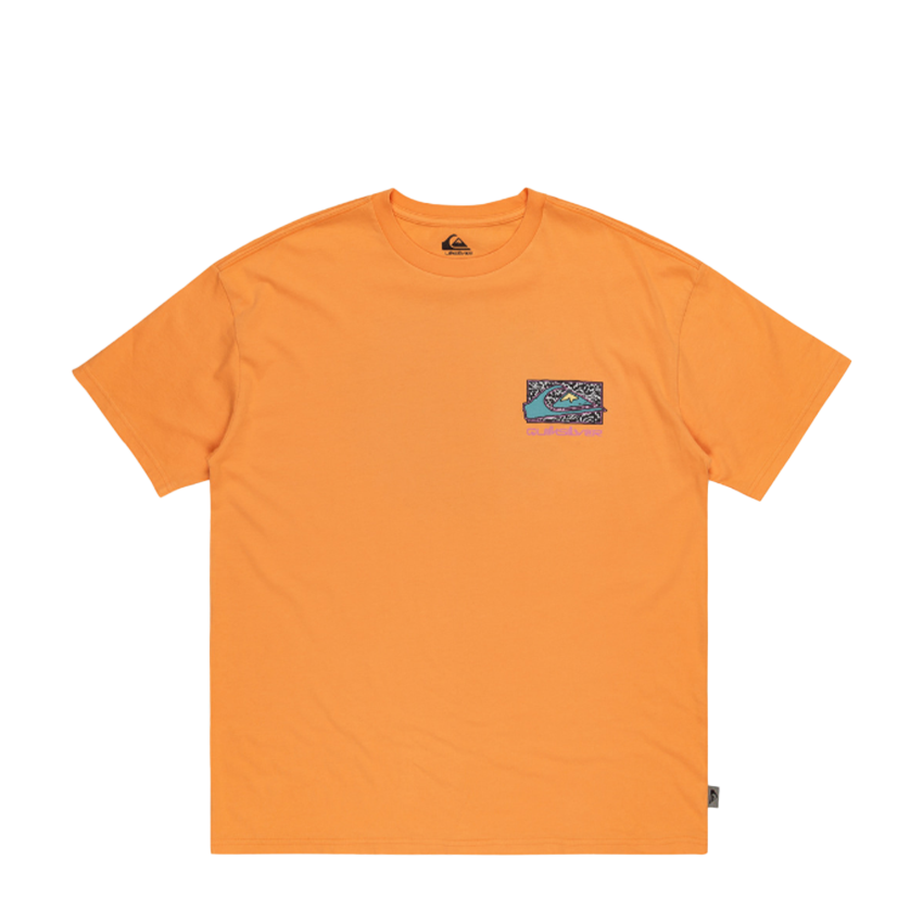 T-Shirt Quiksilver Spin Cycle Tee Arancione