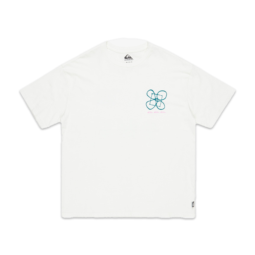 T-Shirt Quiksilver HW Outside Inside Tee Bianco