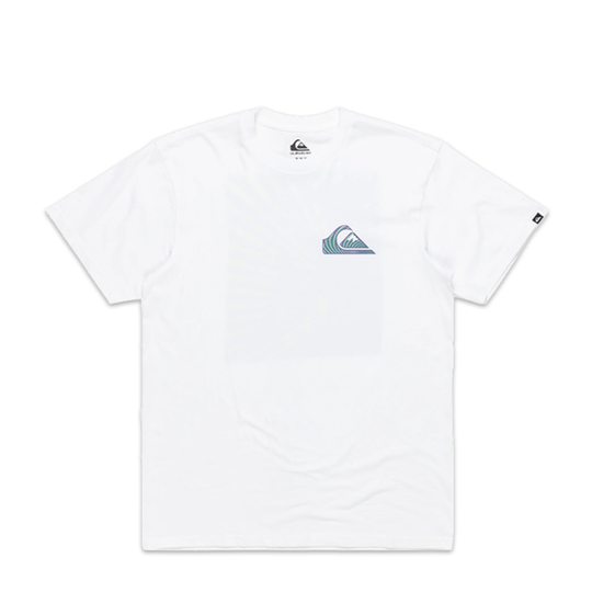 T-Shirt Quiksilver Window Pane Tee Bianco