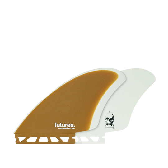 Pinne Surf Futures Fins Christenson Twin M Marrone