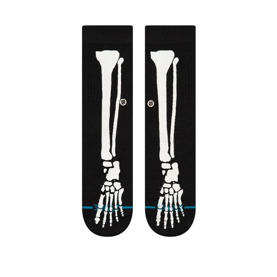 Calzini Bambino Stance Bones Kids Crew Nero