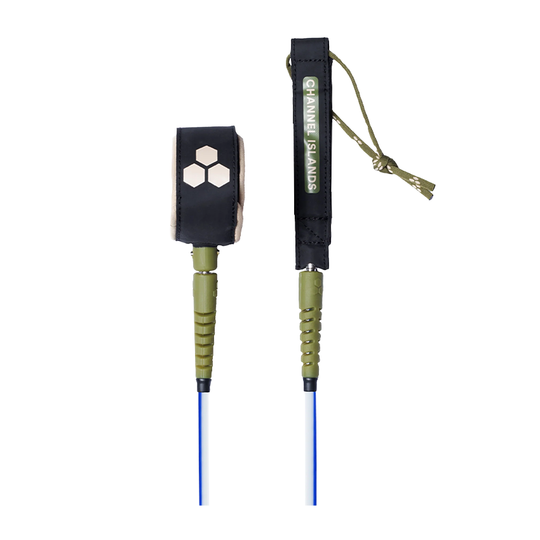 Leash Surf Channel Island Hex Everyday 6’ Leash Blu/Beige