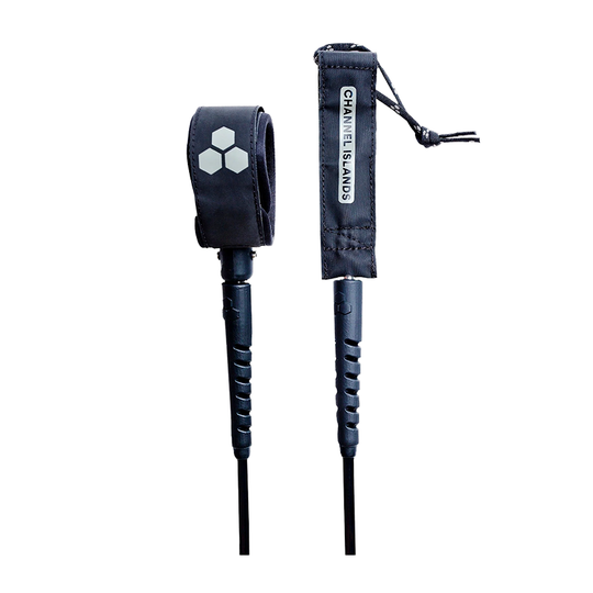 Leash Surf Channel Island Round Step Up 6’ Leash Nero