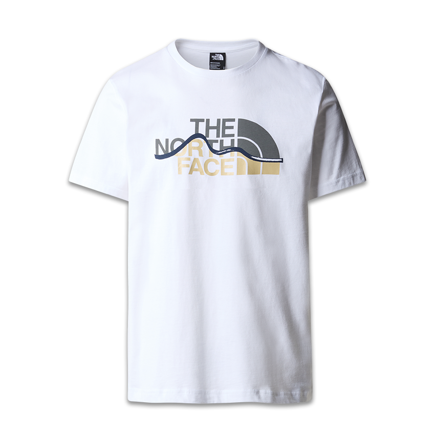T-Shirt The North Face Mountain Line Tee Bianco