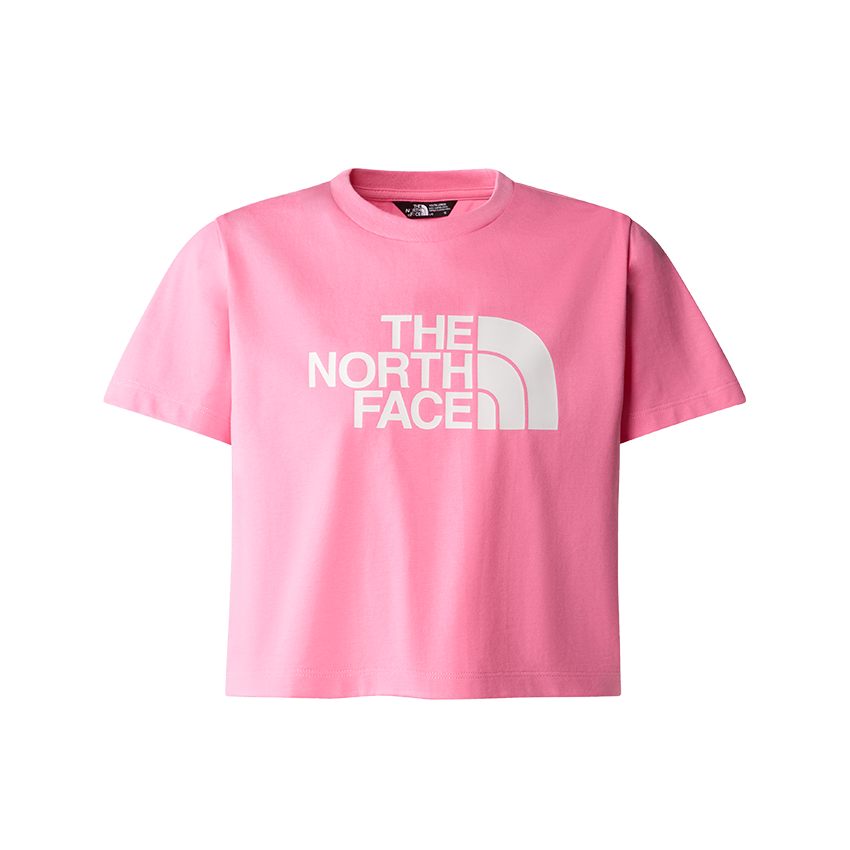 T-Shirt The North Face Bambina Crop Easy Tee Rosa