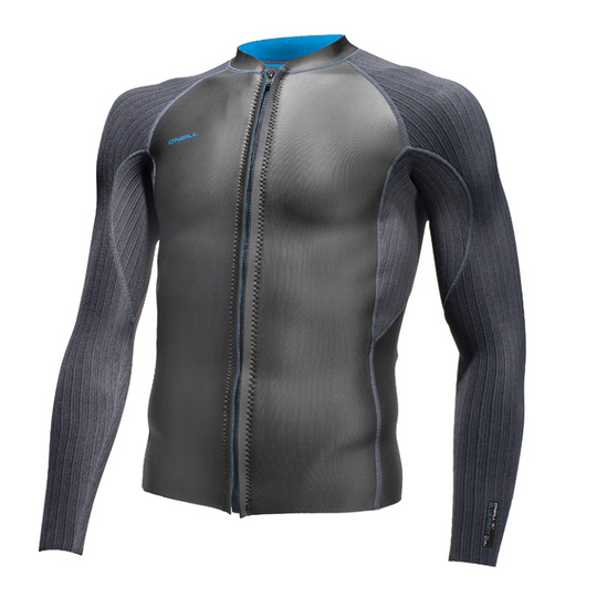Corpetto O’Neill Hyperfreak 2mm Front Zip LS Jacket Nero