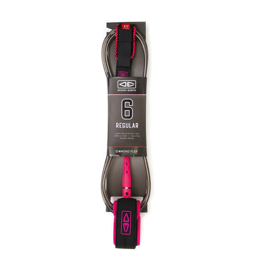 Leash Surf Ocean+Earth Regular Moulded 6'0" Pink