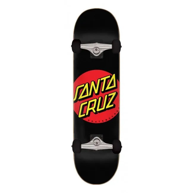 Skate Completo Santa Cruz Classic Dot Full " Nero