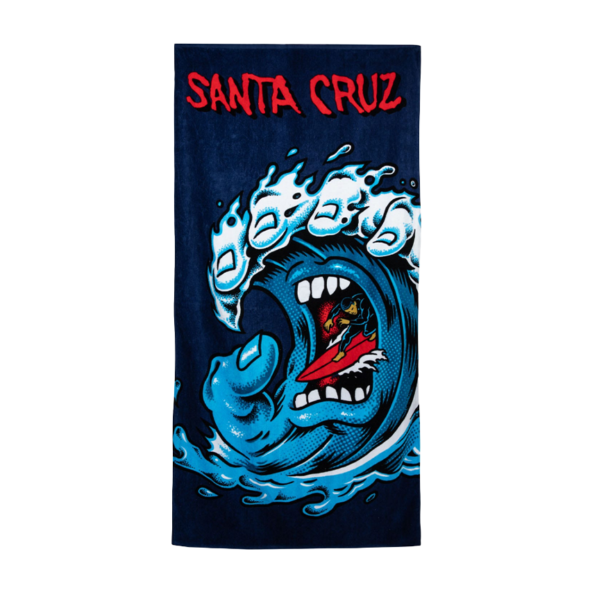 Telo Mare Santa Cruz Screaming Wave Towel Blu
