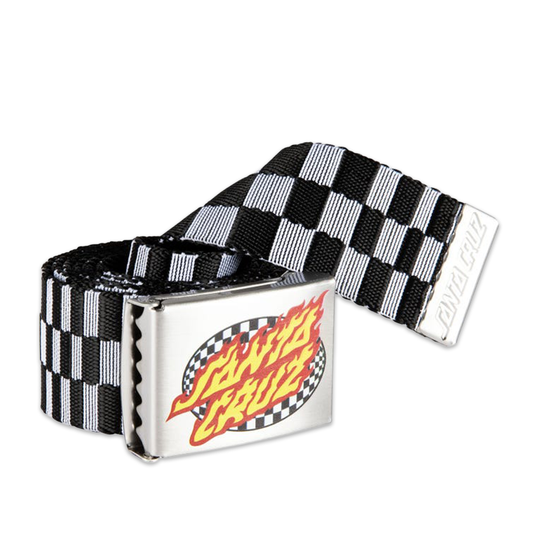 Cintura Santa Cruz Oval Check Flame Belt Check
