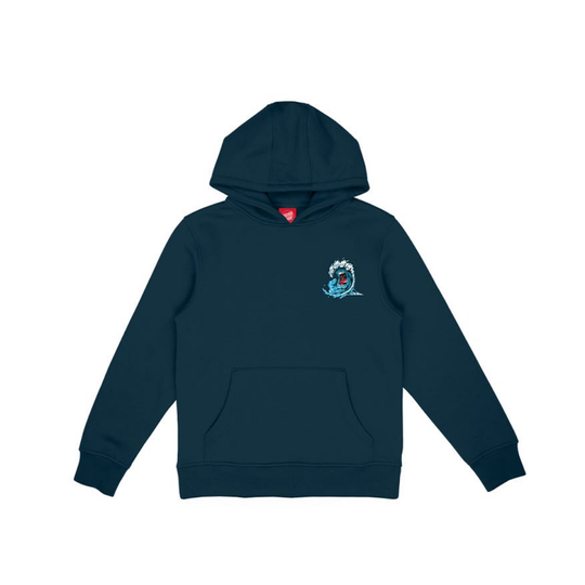 Felpa Santa Cruz Bambino Screaming Wave Hood Blu