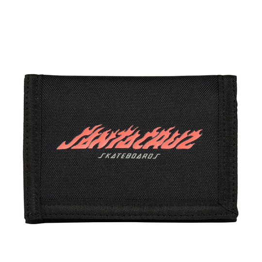 Portafogli Santa Cruz Flame Strip Wallet Nero