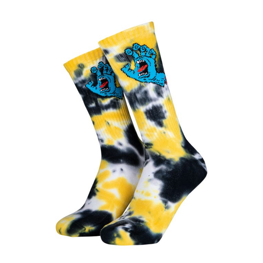 Calzini Santa Cruz Screaming Mini Hand Tie Dye Sock Bianco