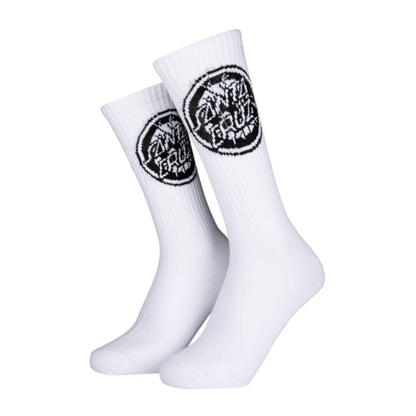 Calzini Santa Cruz Rob Target Sock Bianco
