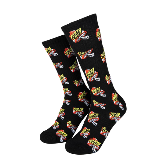 Calzini Santa Cruz Toadstool Dot Sock Nero