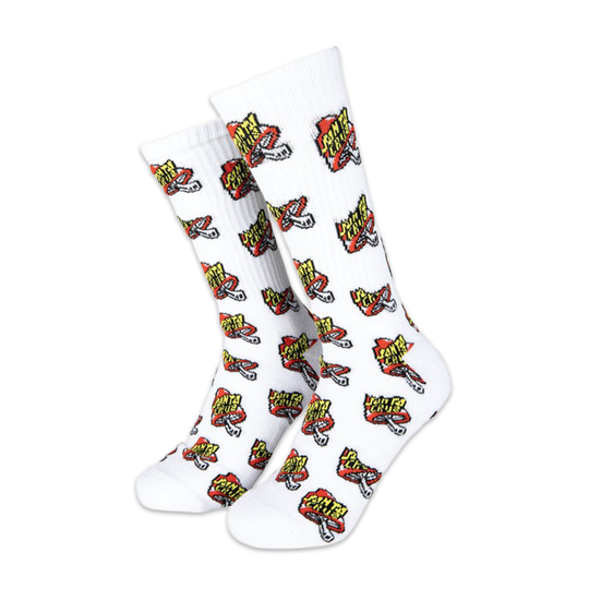 Calzini Santa Cruz Toadstool Dot Sock Bianco