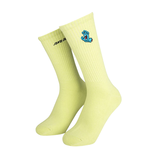Calzini Santa Cruz Screaming Mini Hand Sock Lime