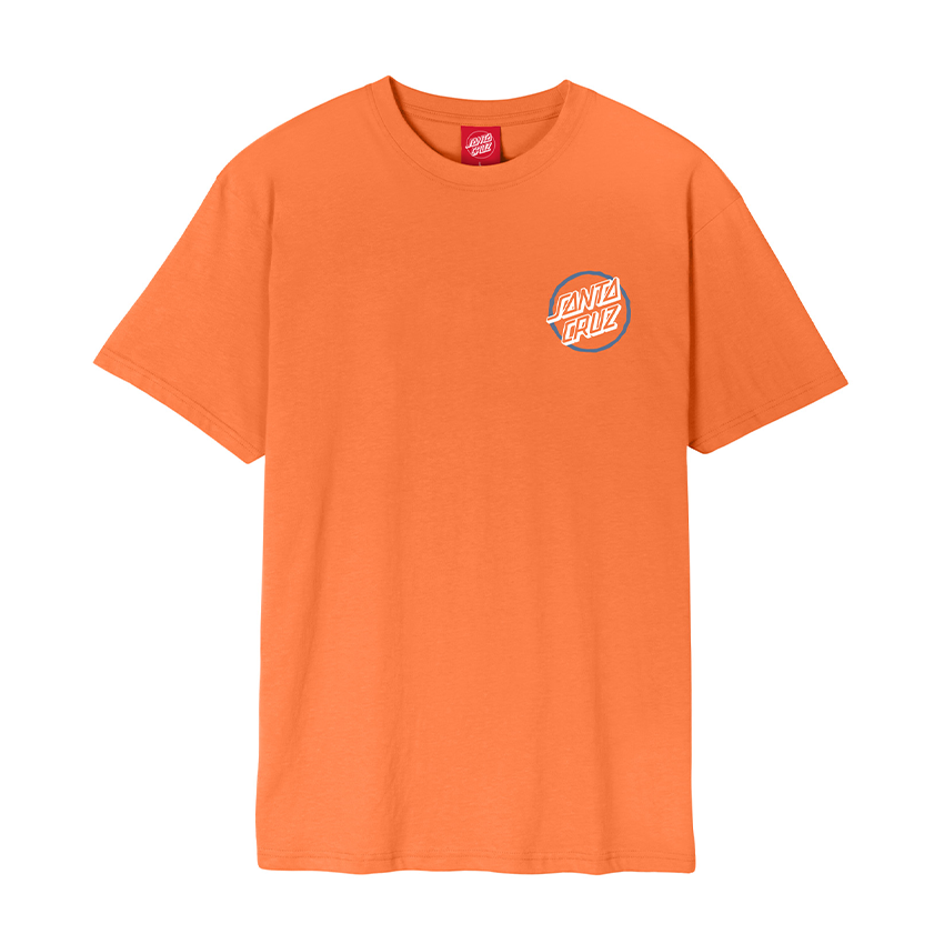 T-Shirt Santa Cruz Breaker Check Opus Tee Arancione
