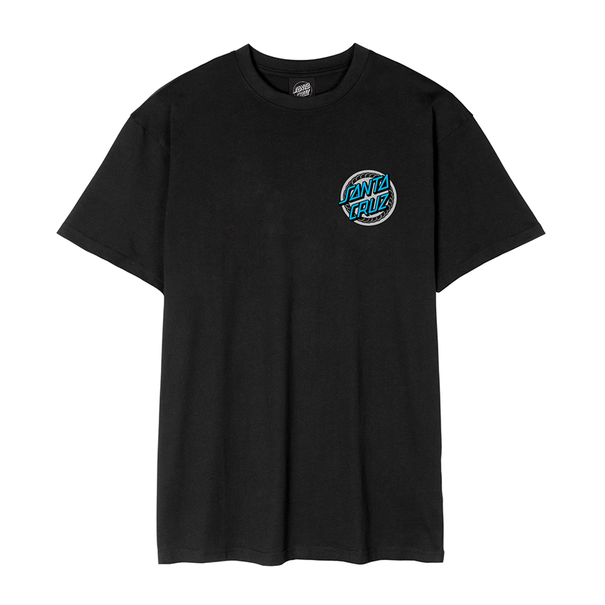 T-Shirt Santa Cruz Dressen Rose Crew Two Tee Nero