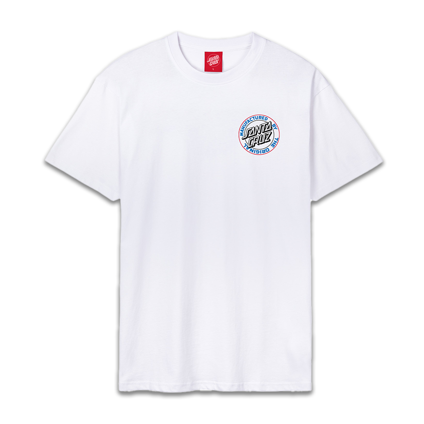 T-Shirt Santa Cruz Natas Screaming Panther Tee Bianco