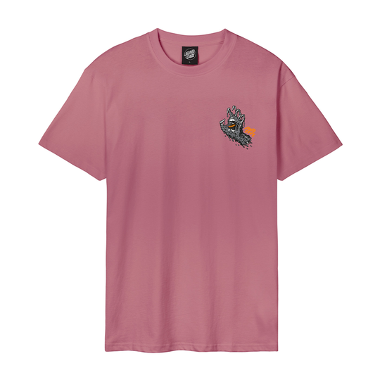 T-Shirt Santa Cruz Melting Hand Tee Rosa