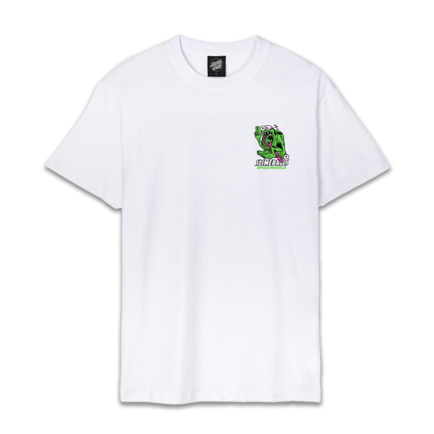 T-Shirt Santa Cruz x Slime Balls Slimey II Tee Bianco
