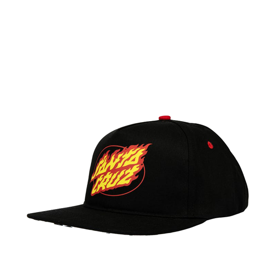 Cappello Santa Cruz Bambino True Oval Flame Cap Nero