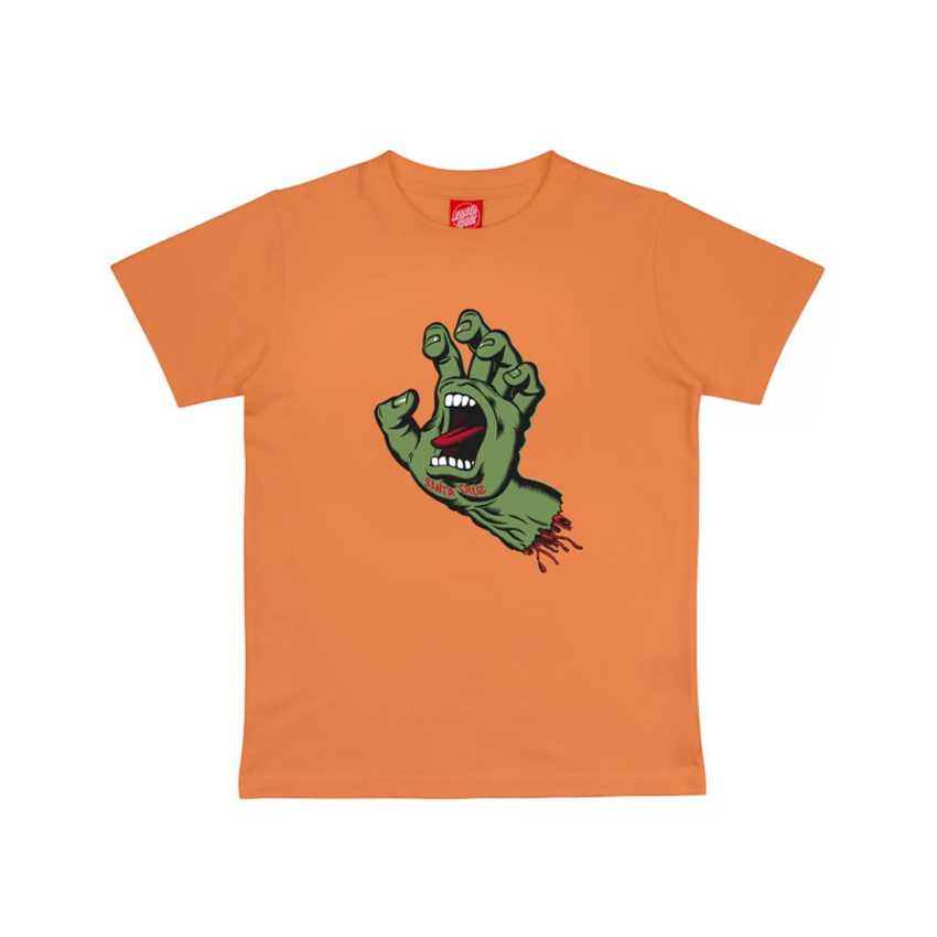T-Shirt Santa Cruz Bambino Screaming Hand Tee Arancione
