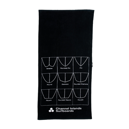 Telo Mare Channel Island Beach Towel Nero
