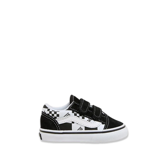 Sneakers Vans Bambino Old Skool V Logo Check Nero