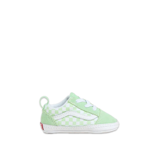 Sneakers Vans Bambino Old Skool Crib Checkerboard Verde