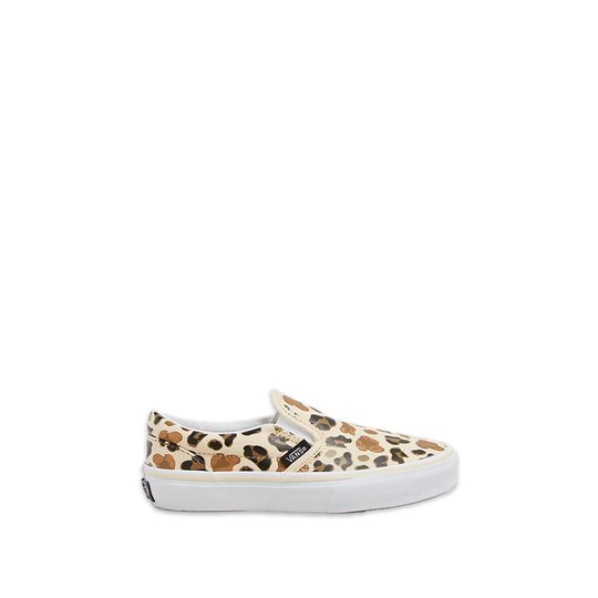 Sneakers Vans Bambino Classic Slip-On Leopard Glitter Beige