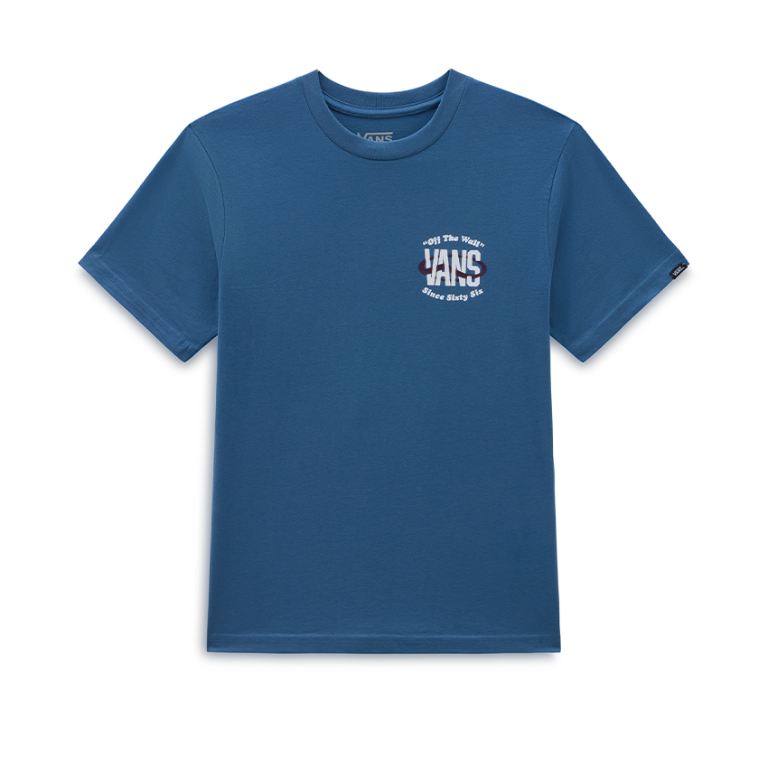 T-Shirt Vans Bambino Sixty Six Tee Blu